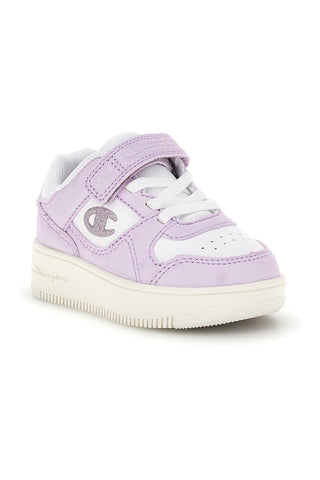 Scarpe bianche lilla con chiusura a strappo Champion RD18 Bubble G TD