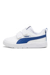 Blaue und weiße Turnschuhe mit Riemen Puma Courtflex V3 V Ps