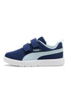 Hellblaue Turnschuhe mit herausnehmbarer Einlegesohle Puma Courtflex V3 Mesh PS