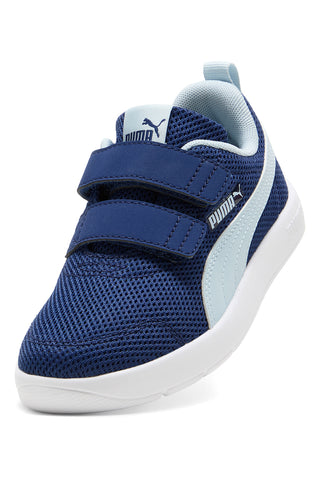 Hellblaue Turnschuhe mit herausnehmbarer Einlegesohle Puma Courtflex V3 Mesh PS