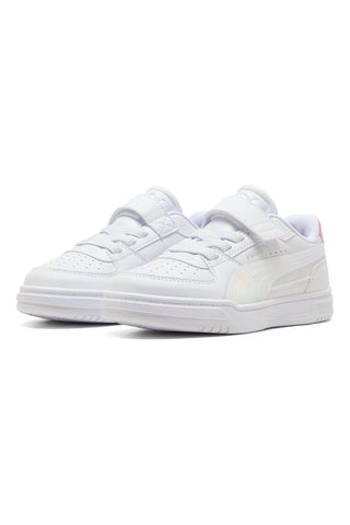 Weiße Turnschuhe mit Riemen und Schnürsenkeln Puma Caven III Holo 2.0 AC+ PS