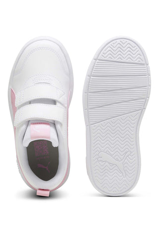 Weiße Schuhe mit Riemen Puma Courtflex V3 V PS