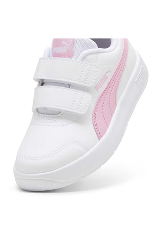 Weiße Schuhe mit Riemen Puma Courtflex V3 V PS