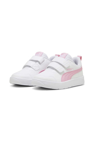 Weiße Schuhe mit Riemen Puma Courtflex V3 V PS