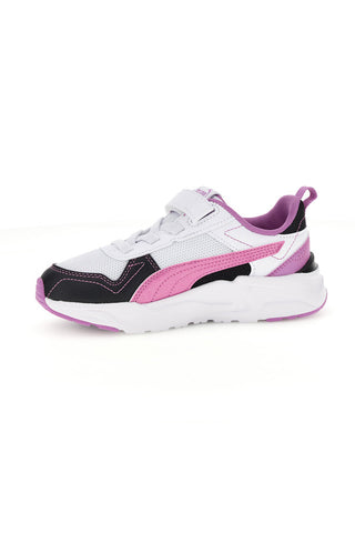 Scarpe bianche rosa nere con chiusura a strappo e lacci elastici Puma Trinity 2 LT Jelly Heaven AC+ PS