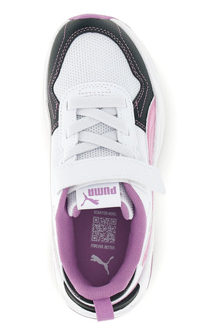 Scarpe bianche rosa nere con chiusura a strappo e lacci elastici Puma Trinity 2 LT Jelly Heaven AC+ PS