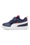 Scarpe blu bianche con chiusura a strappo Puma Courtflex V3 V Inf