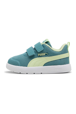 Grün Gelb Riemchenschuhe Puma Courtflex V3 Mesh Inf