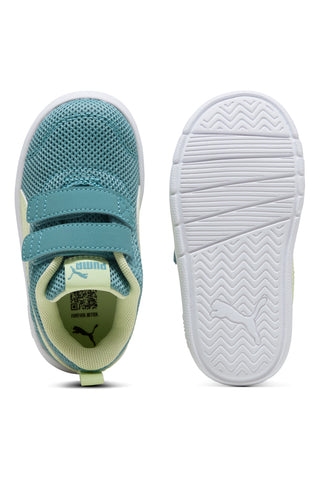 Grün Gelb Riemchenschuhe Puma Courtflex V3 Mesh Inf