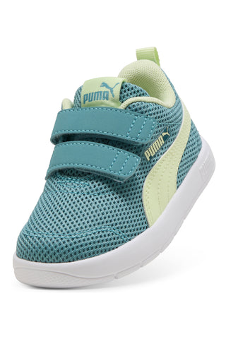 Grün Gelb Riemchenschuhe Puma Courtflex V3 Mesh Inf