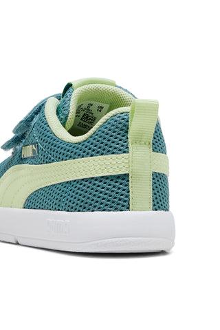 Grün Gelb Riemchenschuhe Puma Courtflex V3 Mesh Inf