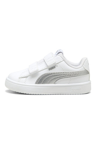 Weiß und Silber Pull-on Schuhe Puma Rickie Classic V Inf