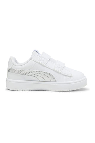 Weiß und Silber Pull-on Schuhe Puma Rickie Classic V Inf