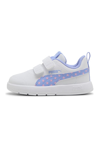 Schnürschuhe weiß Puma Courtflex V3 Dotty V Inf