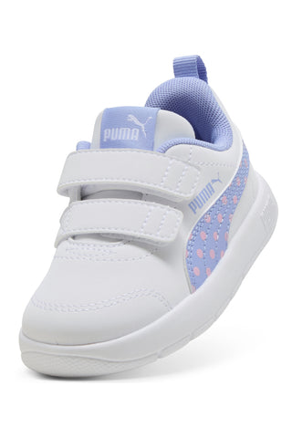 Schnürschuhe weiß Puma Courtflex V3 Dotty V Inf