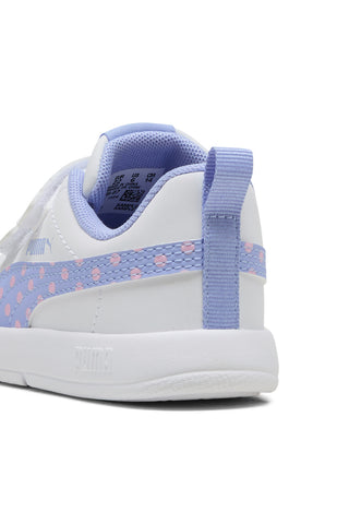 Schnürschuhe weiß Puma Courtflex V3 Dotty V Inf