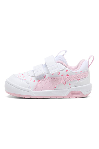 Weiß rosa Pull-on Schuhe Puma Multiflex 2 Hearty V Inf