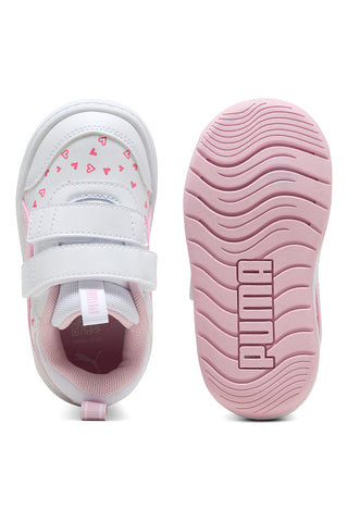 Weiß rosa Pull-on Schuhe Puma Multiflex 2 Hearty V Inf