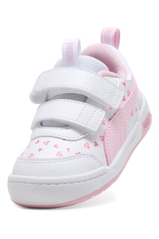 Weiß rosa Pull-on Schuhe Puma Multiflex 2 Hearty V Inf