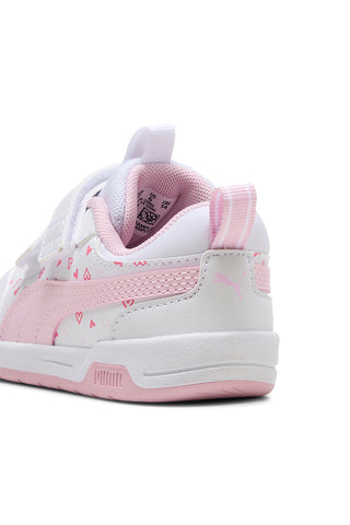 Weiß rosa Pull-on Schuhe Puma Multiflex 2 Hearty V Inf