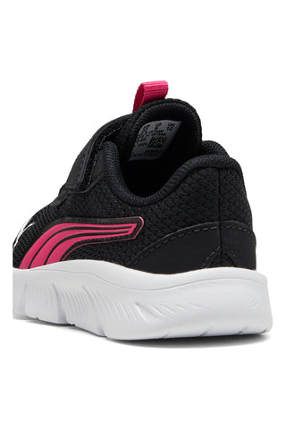 Scarpe nere rosa con chiusura a strappo Puma FlexFocus Modern AC+ Inf