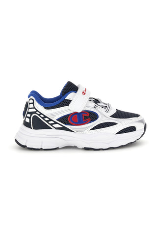 Sneakers bianche con strap e lacci elastici Champion RT25 U PS