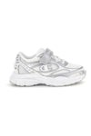 Sneakers bianche con strap e lacci elastici Champion RT25 U PS