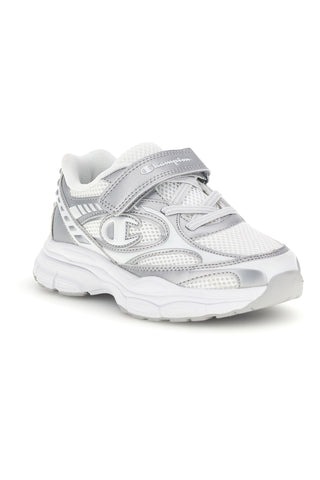 Sneakers bianche con strap e lacci elastici Champion RT25 U PS