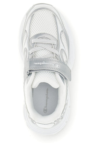 Sneakers bianche con strap e lacci elastici Champion RT25 U PS