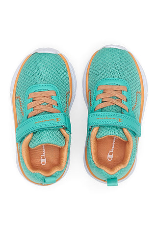 Aqua grün und orange Turnschuhe mit Riemen Champion HRO J G TD