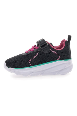 Schwarze und fuchsiafarbene Turnschuhe mit Riemen Champion HRO J G TD