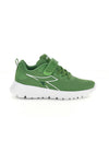 Grüne Laufschuhe mit Klettverschluss und Schnürsenkel Diadora Evo Run Ps