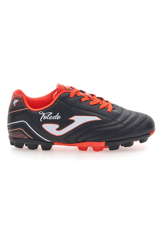 Scarpe da calcio nere e corallo fluo con tacchetti Joma TOJS2601HG