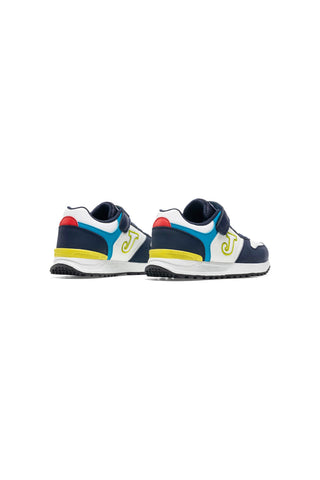 Blaue und weiße Turnschuhe mit Riemen Joma Tornado JR 2633