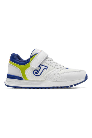Blaue und weiße Turnschuhe mit Riemen Joma Tornado JR 2605