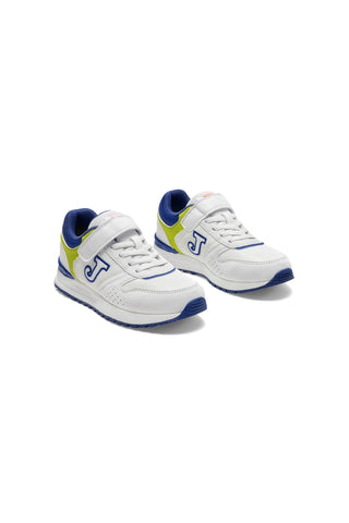 Blaue und weiße Turnschuhe mit Riemen Joma Tornado JR 2605