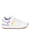 Sneakers bianche con inserti lilla Joma Tornado Jr 2619