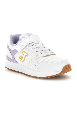 Sneakers bianche con inserti lilla Joma Tornado Jr 2619