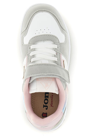 Scarpe sportive bianche e grigie con dettagli rosa Joma Street Jr 2607