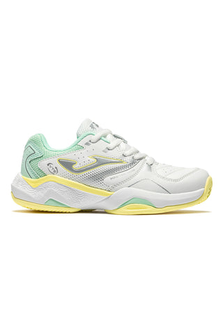 Weiße atmungsaktive Mesh Padel Schuhe Joma Master 100