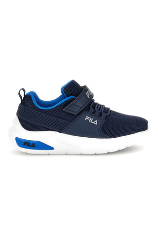 Sneakers blu con strappi e inserti azzurri Fila Upspark Velcro Kids