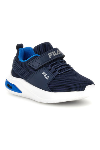 Sneakers blu con strappi e inserti azzurri Fila Upspark Velcro Kids