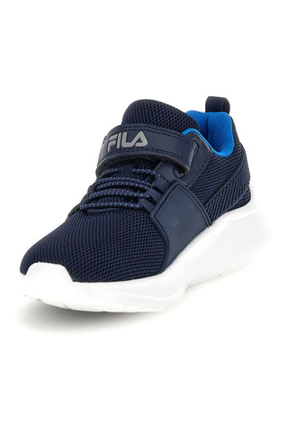 Sneakers blu con strappi e inserti azzurri Fila Upspark Velcro Kids