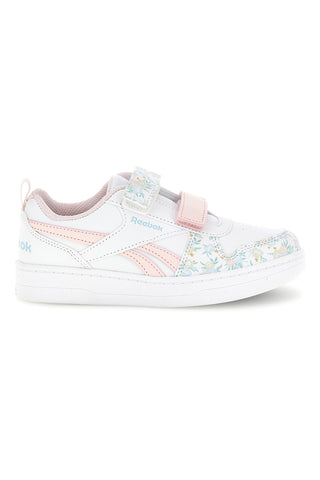 Sneakers bianche con stampa floreale e doppio strappo Reebok Royal Prime 2.0 Two Strap Hoop & Loop