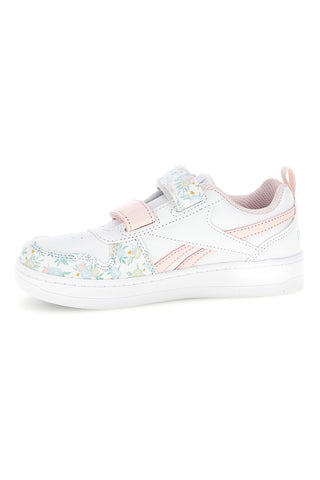 Sneakers bianche con stampa floreale e doppio strappo Reebok Royal Prime 2.0 Two Strap Hoop & Loop