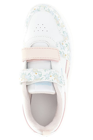 Sneakers bianche con stampa floreale e doppio strappo Reebok Royal Prime 2.0 Two Strap Hoop & Loop
