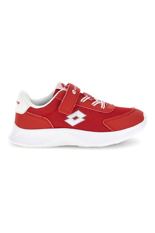 Rote Turnschuhe mit Riemenverschluss und Memory Foam Lotto RUN 90 AMF CL S
