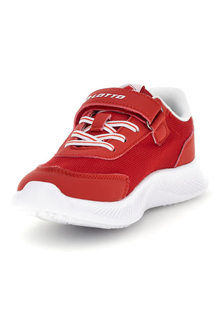 Scarpe da ginnastica rosse con chiusura a strappo e memory foam Lotto RUN 90 AMF CL S