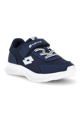 Blaue Turnschuhe mit Riemenverschluss und Memory Foam Lotto RUN 90 AMF CL S
