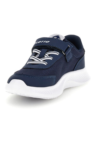 Blaue Turnschuhe mit Riemenverschluss und Memory Foam Lotto RUN 90 AMF CL S